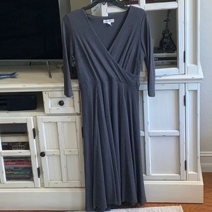 Size 10 grey sweater dress from Dressbarn